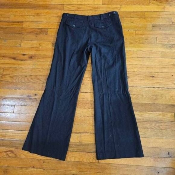 Vince Pants Women's Size 12 Black Relaxed Trouser Wide Leg Wool - Picture 6 of 8